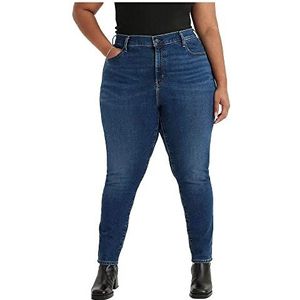 Levi's Plus 721 High Waist Skinny Jeans Dark Indigo Worn In