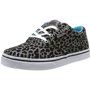 Vans z winston low sneakers voor meisjes, Grijs Gris Flocked Cheetah Gray Blue, 34 EU