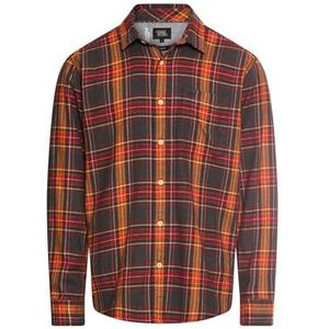 CAMEL ACTIVE - FleXXXactive - Overhemd - Donkerbruin - Geruit - Lange Mouw