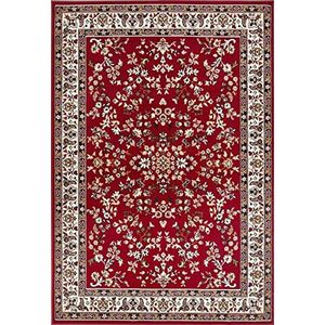 andiamo Vloerkleed Oriental - woonkamertapijt - oosterse decoratie - tapijt slaapkamer onderhoudsvriendelijk met tijdloos oosters patroon 160 x 230 cm rood