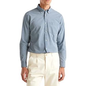 United Colors of Benetton heren overhemd, Blauw, XS