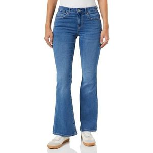 ONLY Onlreese Reg Retro Flared DNM Box Jeans voor dames, Light Medium Blauw Denim, 29W / 32L