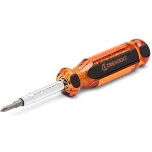 Crescent 6-in-1 verwisselbare bit schroevendraaier, rood handvat - CS61N