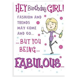 Humor Grappige Verjaardagskaart Fantastisch meisje - 7 x 5 inch - Regal Publishing
