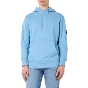 Calvin Klein Jeans Badge-hoodie voor heren, Schemering Blauw, S