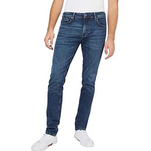 Pepe Jeans Stanley Jeans Regular Fit Regular Rise Denim voor heren, Blauw (Denim-vr3), 28W / 32L