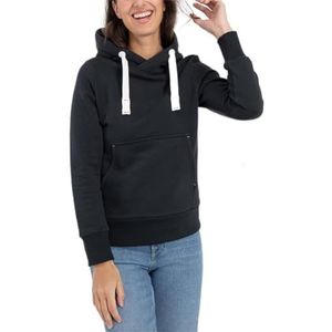 Deproc Active Hildacmyk Sweatshirt voor dames, pullover met capuchon en capuchon, zwart, 38