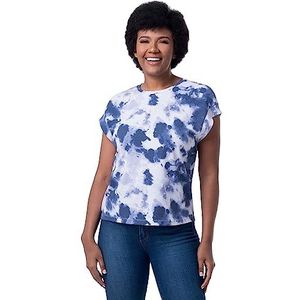 Lee T-shirt met korte mouwen voor dames, blauwe stropdas, medium, Blauwe stropdas, M