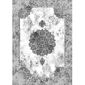 Homemania Bedrukt tapijt Marble Smoke 1, bedrukt, meerkleurig, van micro-polyamide, 100 x 140 cm