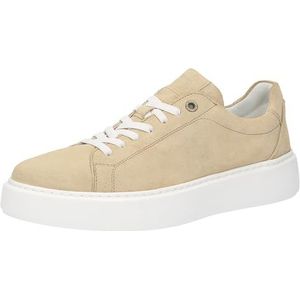 SIOUX - Sneakers Laag - Beige - Leren Schoen - Effen