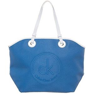 Calvin Klein Jeans Mel Large Tote J6EJ600021 Dames hengseltassen xx cm (B x H x D), Blau Blue 421