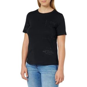 G-STAR RAW Dames Type Gezicht Maat T-Shirt, Zwart (Caviar 4107-D301), XS