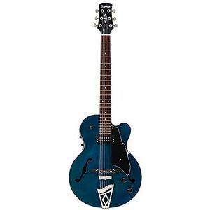 VOX - GIULIETTA VGA-3D-TB TRANS BLUE, semi-akoestische gitaar, kleur transblauw