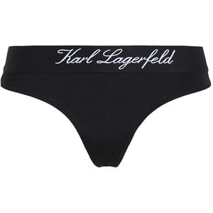 KARL LAGERFELD Hotel Karl Diepzittende Tanga, zwart, S