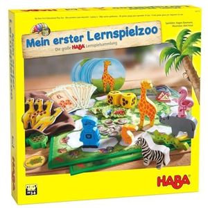 HABA 305173 My Very First Educational Play Zoo-10 Educational games in 1- for Ages 3 Years and Up, English Instructions (Made in Germany)