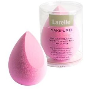 Larelle Make-Up Ei, sponsje, accessoires, beauty tool, latexvrij, voor gezicht en lichaam, voor vloeistof, crème en poeder, verzorging, uniform, roze