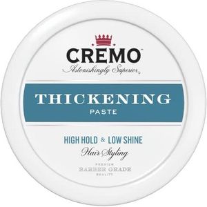 Cremo W302181300 - Kapper Grade Hair Styling Verdikking Pasta Voor Mannen High Hold & Low Shine 113g,wit