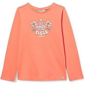 Garcia Kids T-shirt met lange mouwen voor meisjes, Blaze Orange (4152), 92 cm