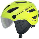 ABUS Pedelec 2.0 ACE Stadshelm - Hoogwaardige E-Bike helm met Achterlicht en Vizier voor Stadsverkeer - Voor Dames en Heren - Geel, Maat M​