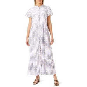 EYOTA Maxi-jurk voor dames, met allover-print, lila, S