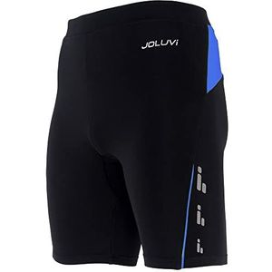 Joluvi 235518001021M bermuda shorts, zwart/koningsblauw, medium uniseks