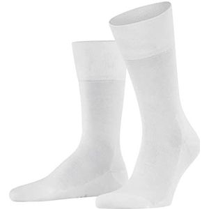 FALKE Heren Sokken Tiago M SO Fil D'Ecosse Katoen eenkleurig 1 Paar, Wit (White 2000) nieuw - milieuvriendelijk, 41-42