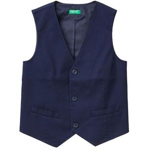 United Colors of Benetton Vest voor heren, kinderen en jongeren, Blauw 901, 130 cm