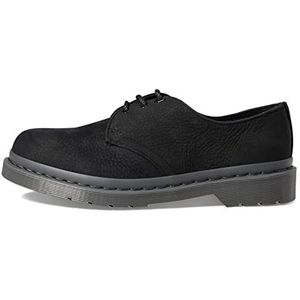 Dr. Martens Heren 1461 Sneaker, zwart gefreesd Nubuck Wp, 6 UK, Zwart Gemalen Nubuck Wp, 39 EU