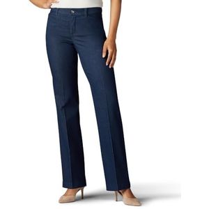 Lee Ultra Lux Comfort met Flex Motion broek voor dames, Indigo spoelen, 14 Long