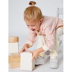 Koton Babygirl Joggingbroek, basic, geribbeld, zakdetail, katoen, beige (050), 9-12 Monate