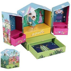 Paladone Encanto Sieradendoos, magisch Disney-cadeau voor meisjes om kettingen, armbanden en meer op te bergen, 18 cm hoge slaapkamerdecoratie