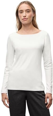 Street One Dames Basic shirt met lange mouwen in Wit, in size: 34