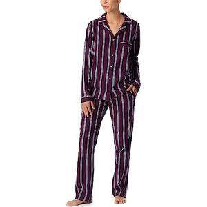 Schiesser Pyjama voor dames, lange pyjamaset, Paars, 62