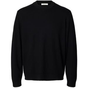 Selected - Relaxed Fit - Gebreide Trui - 100% Merinowol - Ronde Hals - Lange Mouwen