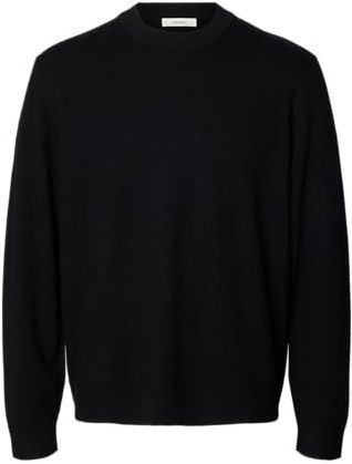 Selected - Relaxed Fit - Gebreide Trui - 100% Merinowol - Ronde Hals - Lange Mouwen