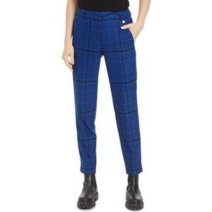 Tamaris Ariana-kostuumbroek voor dames, Blueberry Houndstooth Check, 40