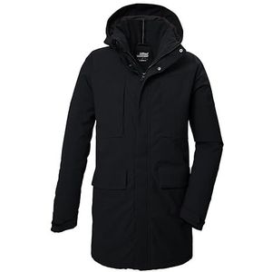 killtec Heren functionele parka/parka met afritsbare capuchon KOW 80 MN PRK, zwart, M, 41848-000