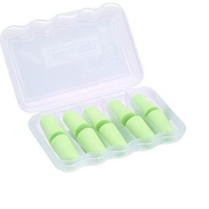 Kinbontop zachte schuimoordopjes, 35dB SNR, ruisonderdrukking, gehoorbescherming, slapen, werken, schieten, reizen - groen (5-pack)