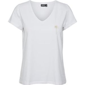 Pcmiu Ss T-shirt Fc Bc, wit (bright white), XS
