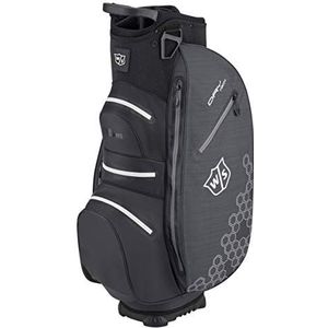 Wilson Heren W/S Dry Tech II CART BAG golftassen, zwart, één maat