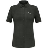 Salewa - Puez Dry W S/S - T-shirt - Lichtblauw - Sneldrogend, Ademend, Stretch 4 Richtingen