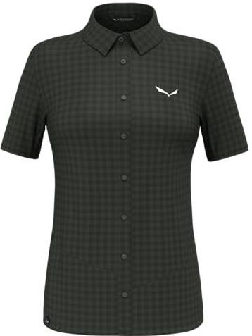 Salewa - Puez Dry W S/S - T-shirt - Lichtblauw - Sneldrogend, Ademend, Stretch 4 Richtingen