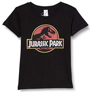 Jurassic Park Uniseks T-shirt voor baby's, zwart, 10 Jaar