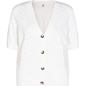 SOYACONCEPT Women's SC-Dollie 735 gebreide jas voor dames, wit, large, wit, L