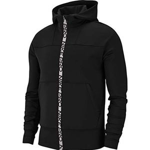 Nike Dames Np Fleece Full Zip Hoodie T-Shirt, zwart (zwart/metallic zilver)., XL
