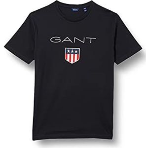 GANT Jongens Shield Ss T-shirt, zwart, 176 cm
