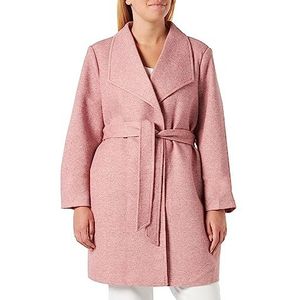 VERO MODA CURVE Vmverodonavian Coat Ga Curve damesmantel, Nostalgia Rose/Detail: melange, 46