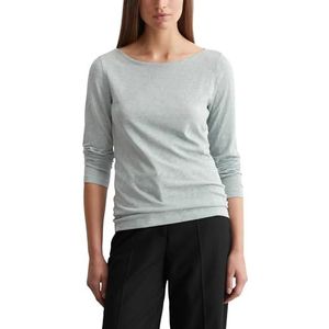 Marc O'Polo Basic damesshirt met lange mouwen van biologisch katoen, 405, L