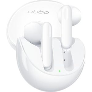 Oppo Enco Air3 Draadloze hoofdtelefoon, Bluetooth 5.3, ruisonderdrukking, draadloos opladen, lage latentie, batterij met grote capaciteit, IP54 - wit