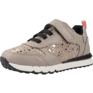 Geox J Fastics Girl B, meisjessneakers, Beige, 35 EU